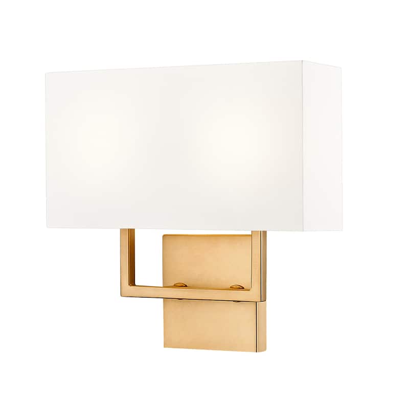 Z-Lite 815-2S Saxon 12" Tall Bathroom Sconce - Rubbed Brass