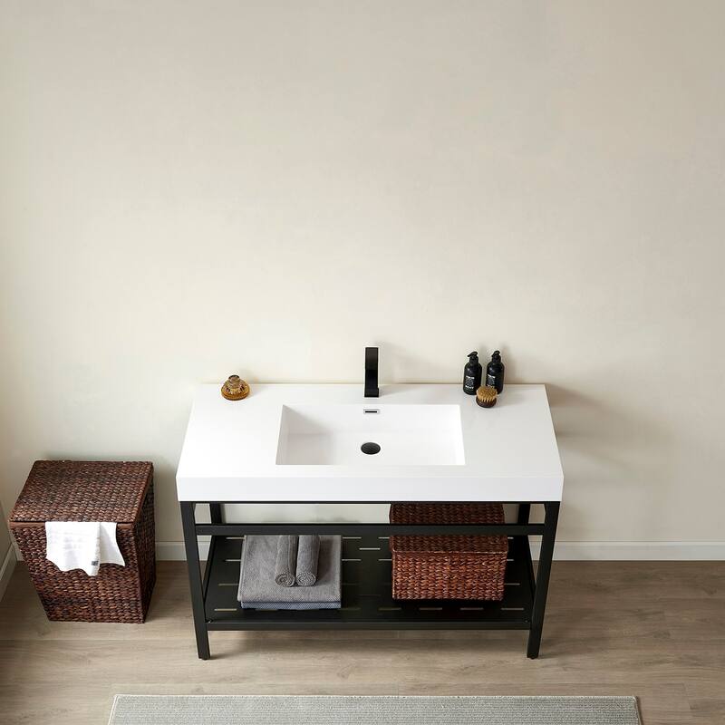 Miseno MV702848-NM Ablitas 48" Free Standing Single Basin Vanity Set