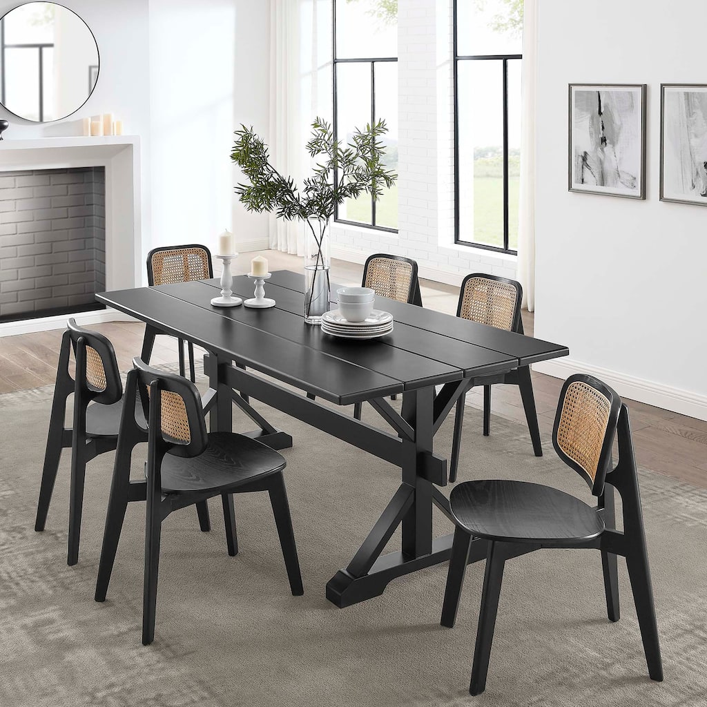 Windchime 71" Wood Dining Table - N/A