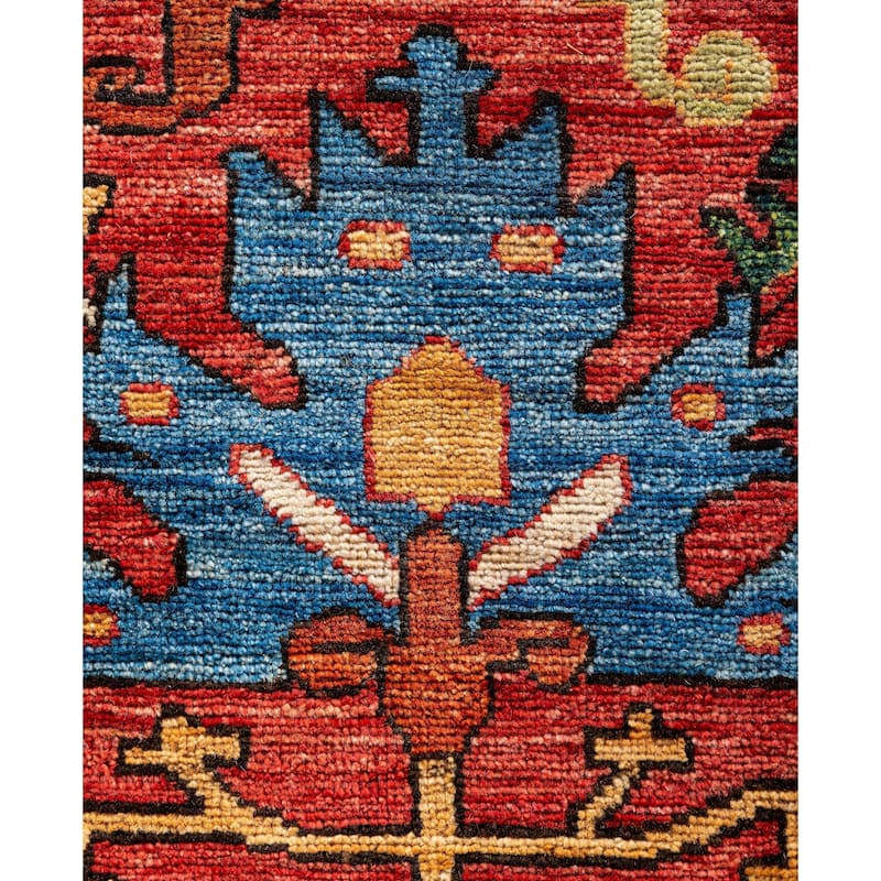 Serapi One-of-a-Kind Hand-Knotted Area Rug - Red - 9' 2" x 11' 9"