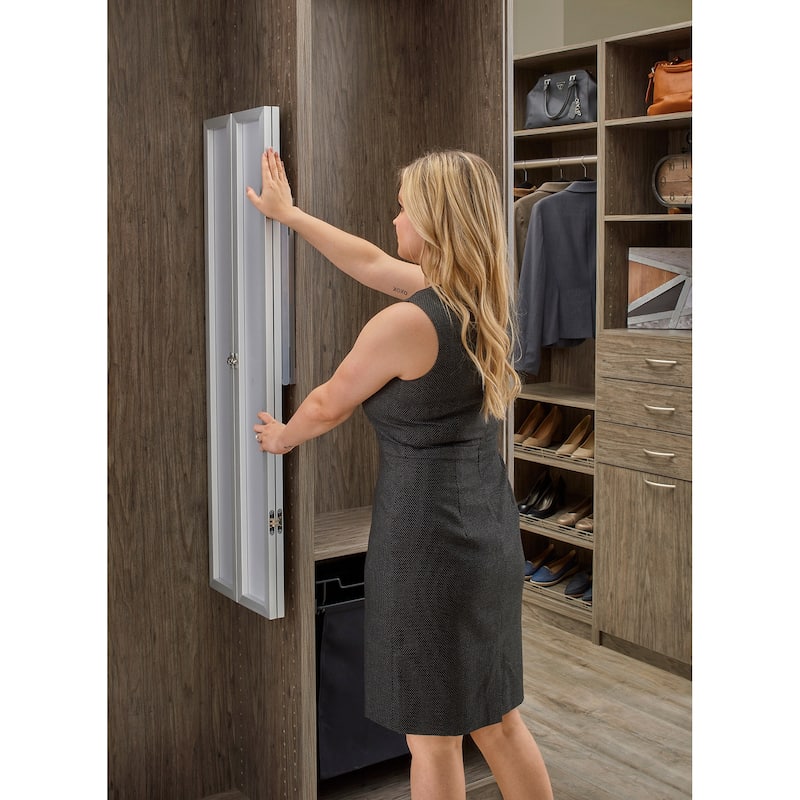 Rev-A-Shelf Sidelines 48 Inch Tri-Fold Pull Out Mirror with Soft Close