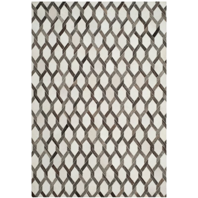 SAFAVIEH Handmade Studio Leather Tiana Modern Leather Rug