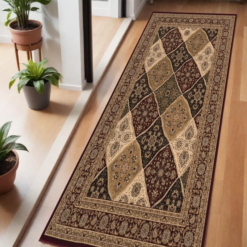 HomeRoots Piko Moroccan Traditional Runner Area Rug - 2' X 6'