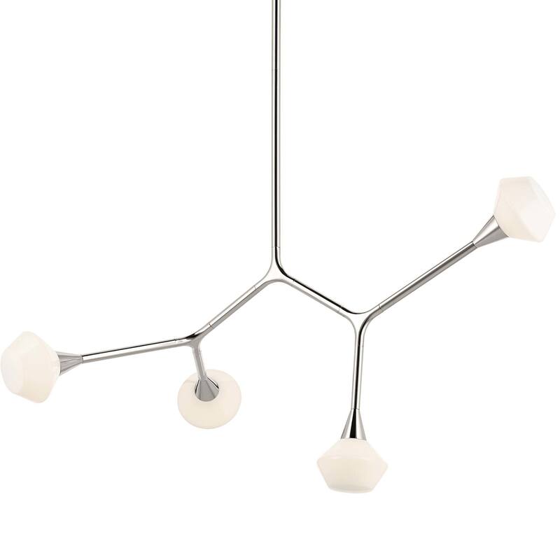 Kichler 52762 Cassius 4 Light 6" Wide Chandelier - Polished Nickel