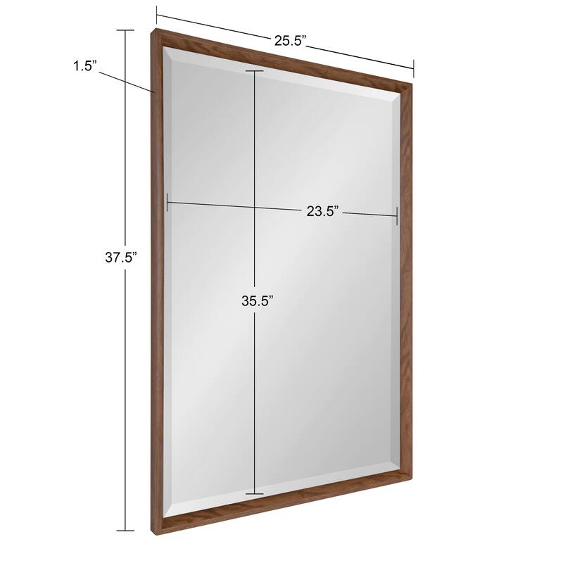 Kate and Laurel Calter Glam Framed Wall Mirror