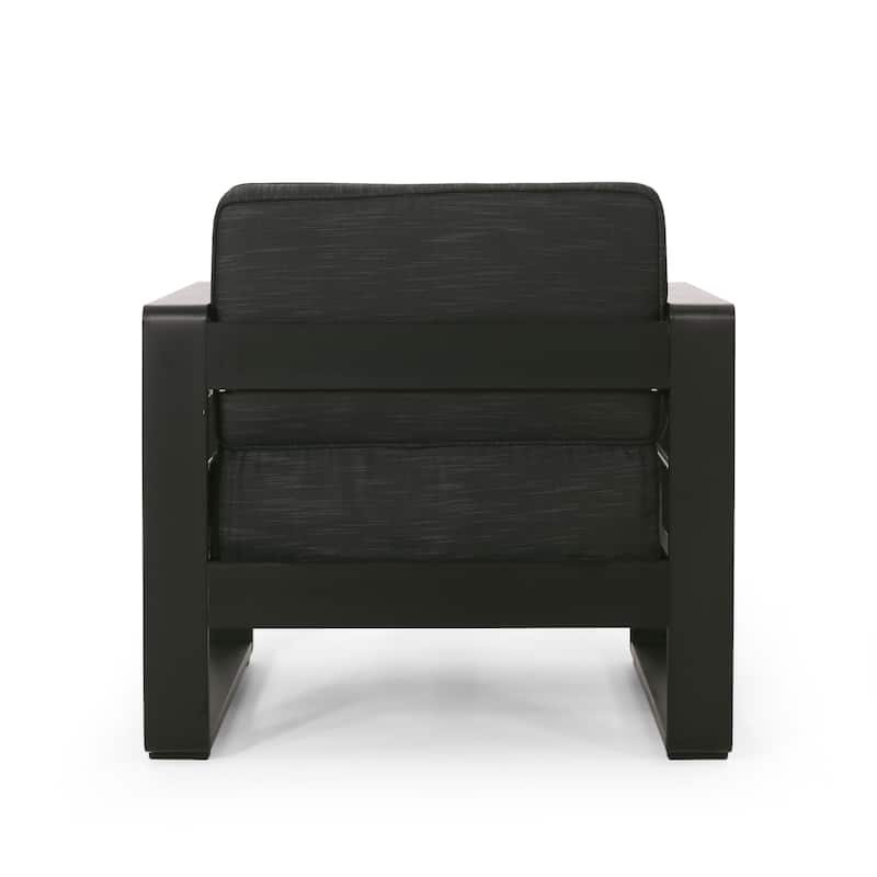 Maya Bay Aluminum Outdoor Club Chair with Cushions by Christopher Knight Home