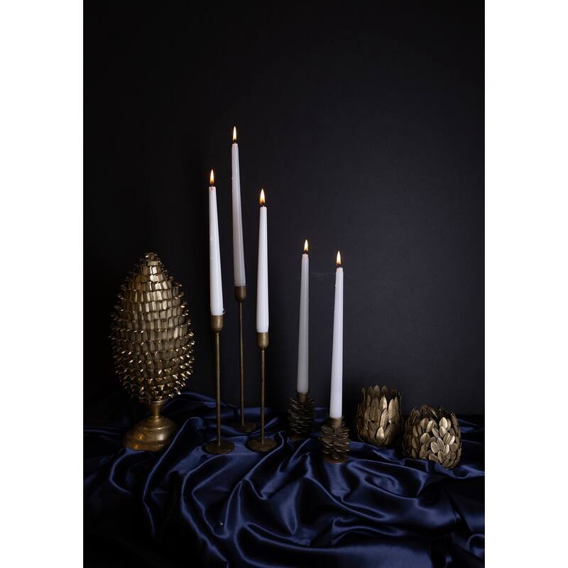 Candle Holder H 10.25" x Dia 2.25" Old Brass - OLD BRASS - OLD BRASS