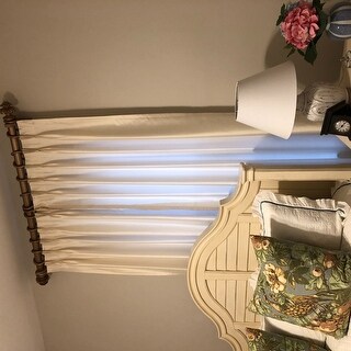 Shop Royal Fancy Historical Gold Wood Curtain Rod Set On