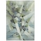 preview thumbnail 15 of 18, SAFAVIEH Porcello Gennady Mid-Century Modern Abstract Rug 6'7" Square - Green/Grey - Square
