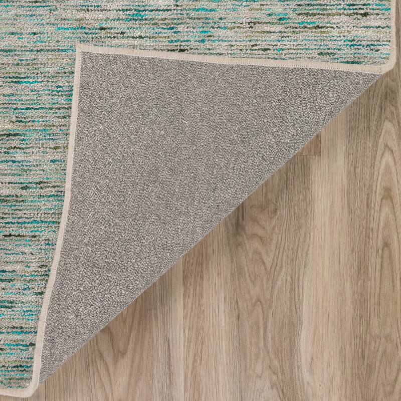 Addison Villager Textured Solid Wool and Viscose Area Rug