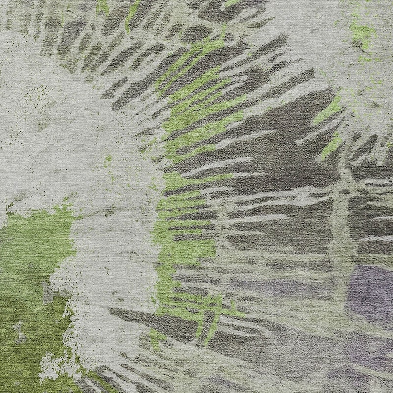 HomeRoots Abstract Transitional Rectangle Outdoor Rug