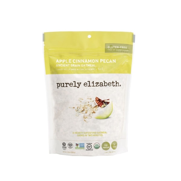 Purely Elizabeth Ancient Grain Organic Oatmeal - Apple Cinnamon Pecan - Case of 6 - 10 oz.