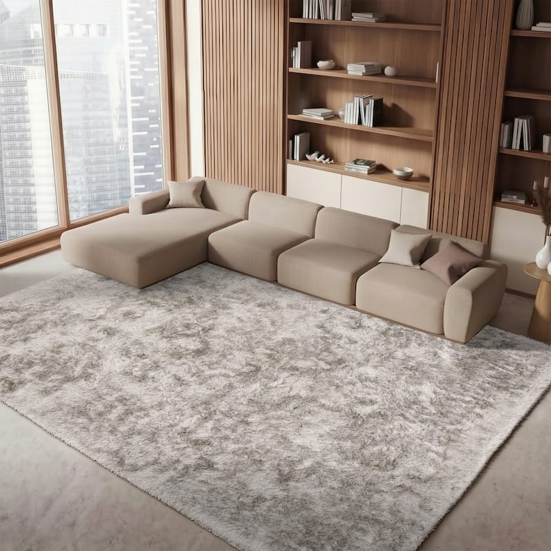 SAFAVIEH Handmade Ocean Shag Marilijn Glam 2.5-inch Thick Rug