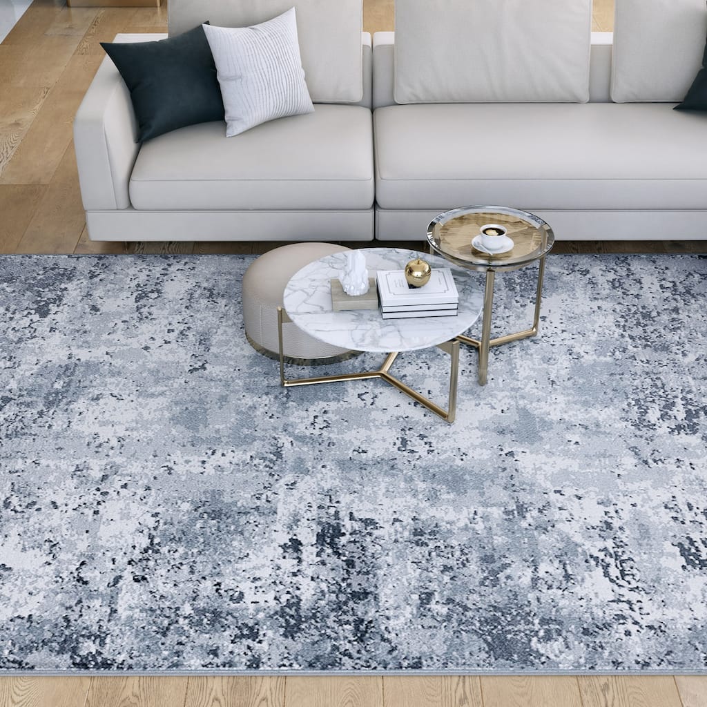 Linx Industrial Abstract Indoor Area Rug