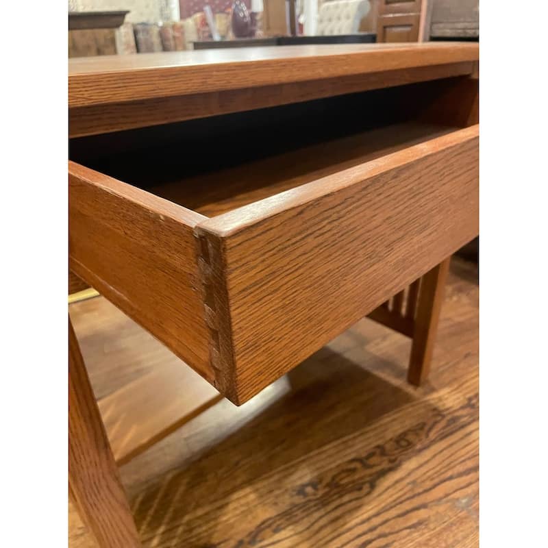 Mission / Arts And Crafts Solid Oak Writing Desk - 36 Inch
