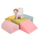 preview thumbnail 13 of 21, 6-Piece Soft Climbing Blocks for Babies, High-Density Foam, Carrying Handles for Easy Storage - 20" x 16" x 10" (L x W x H)