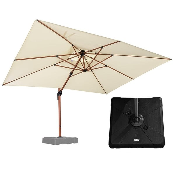 7.5 ft patio umbrella with base Autlaycil 7.5 ft Patio Umbrella with Fringe, Beach Pool and Yard with  Umbrella Base