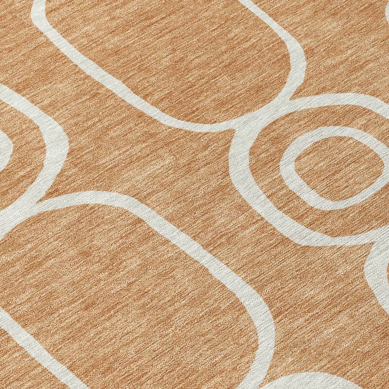 Machine Washable Indoor/ Outdoor Modern Vibe Chantille Rug