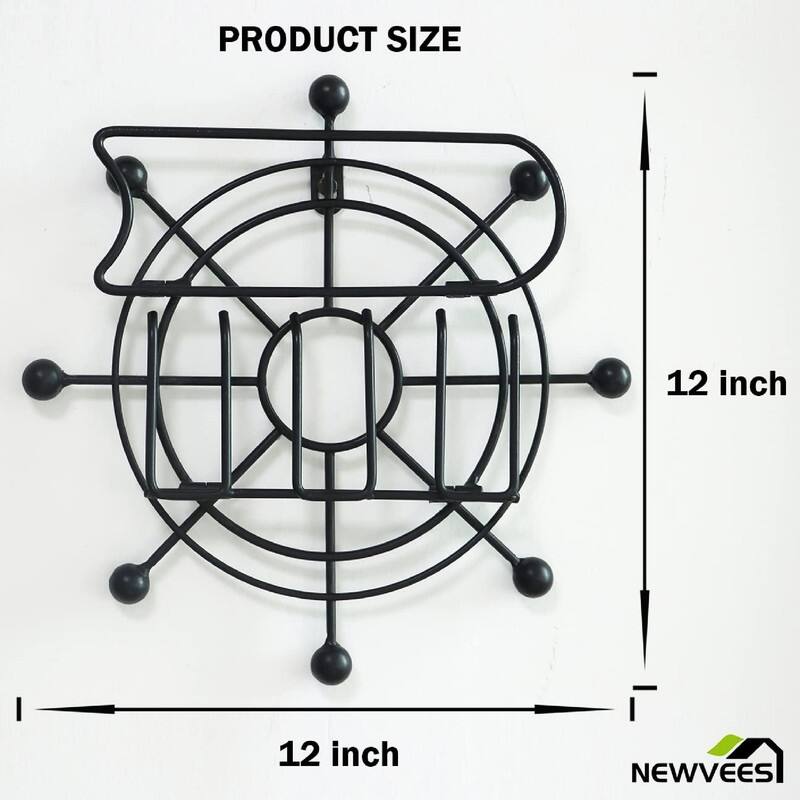 Wine Rack Wall Mounted - 11"D x3.5"W x 15"H