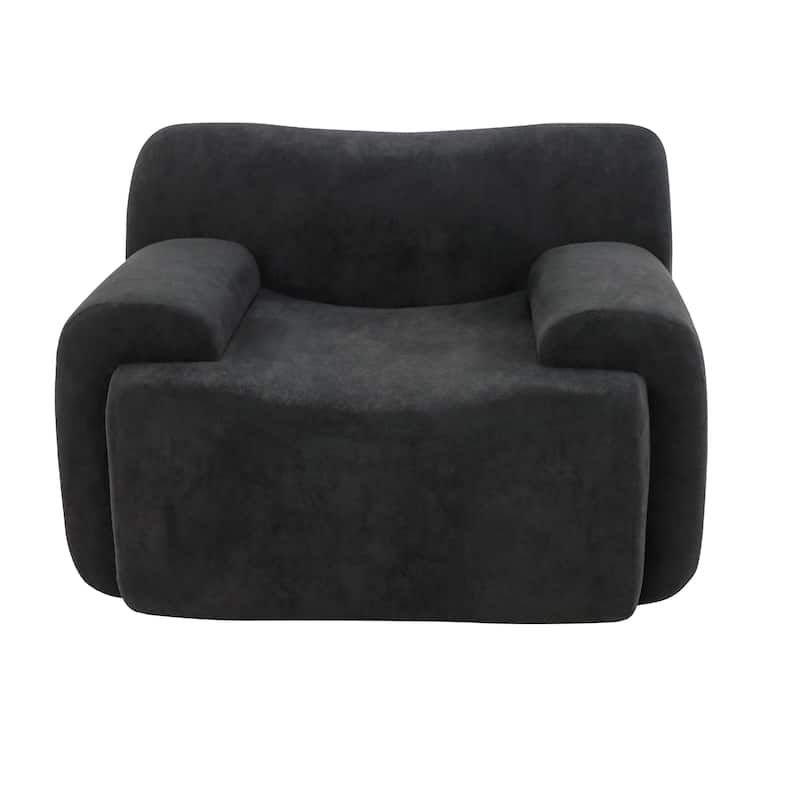 Chenille Accent Chair, Comfy Cloud Sofa Chair, Modern Armchair Boneless Reading Chairs