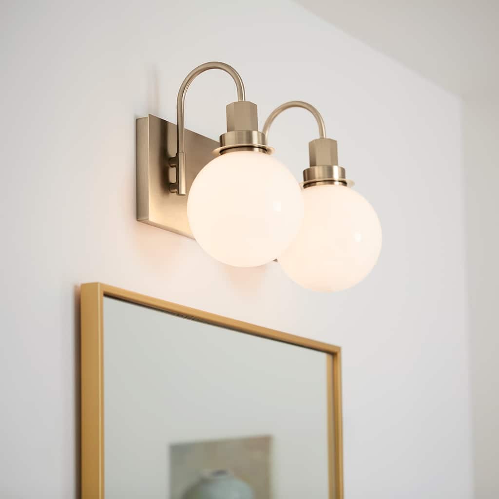 Kichler Lighting Hex 14.25 in. 2-Light Champagne Bronze Vanity Light