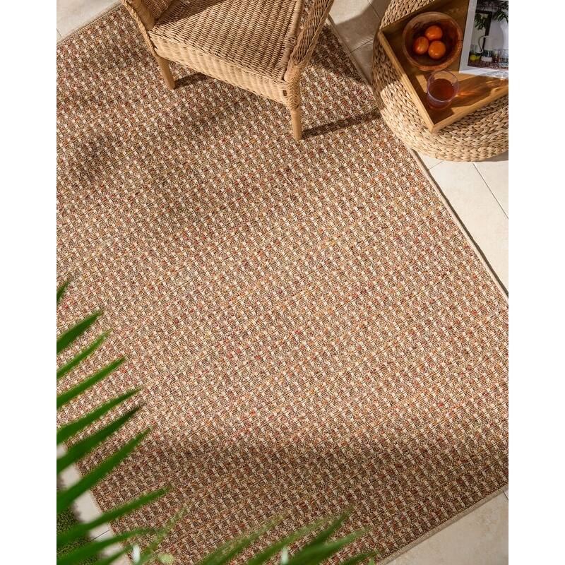 Livabliss Crete Cottage Indoor/Outdoor Area Rug - 7'6" x 10' - Beige/Multi