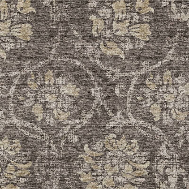 HomeRoots Floral Traditional Rectangle Outdoor Rug