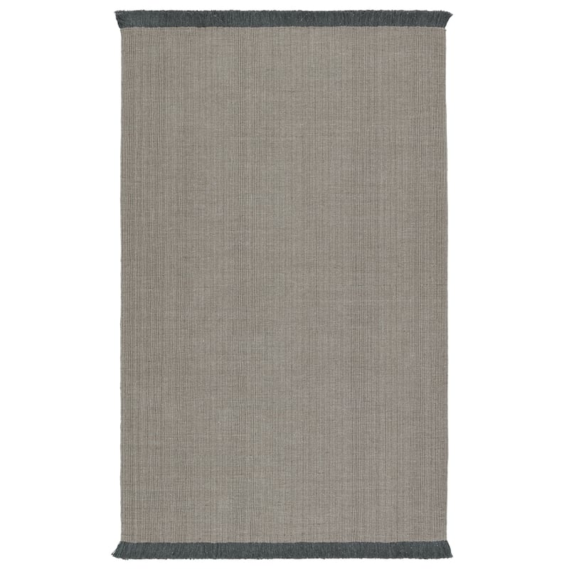 Tudor Indoor/ Outdoor Solid Area Rug - 10'X14' - Light Gray/Dark Gray
