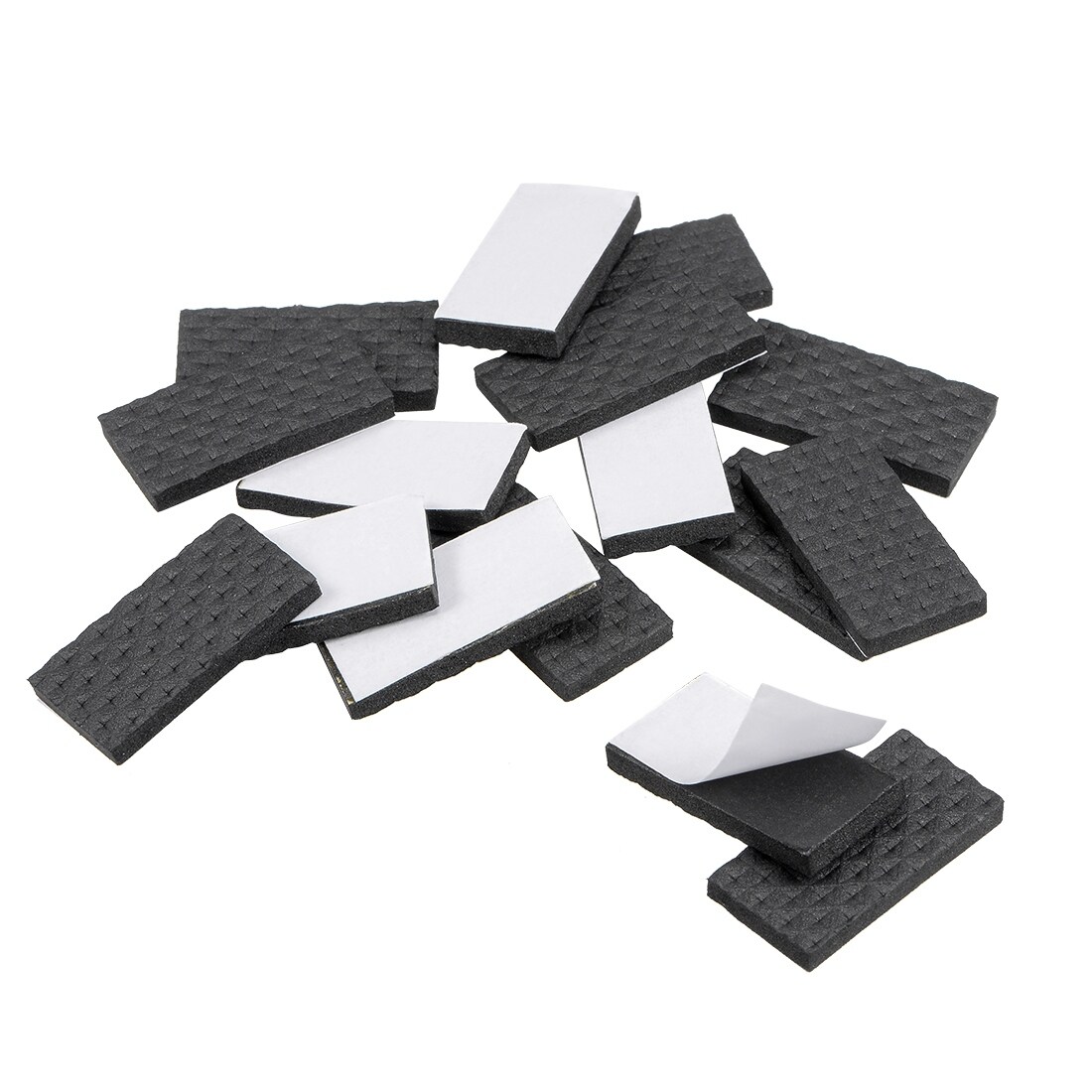 Unique Bargains Furniture Pads Adhesive Felt Pads 40mm x 40mm Square 3mm  Thick Black 28Pcs