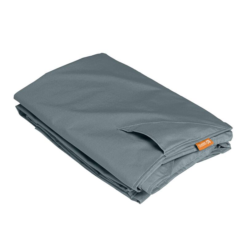 Storigami Water-Resistant 104 Inch Easy Fold Patio Left-Facing Sectional Lounge Set Cover, Monument Grey