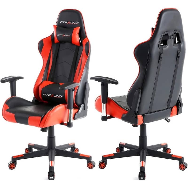 Lucklife Gaming Chair Racing Office Computer Ergonomic Video Game Chair with Headrest and Lumbar Pillow Esports Chair