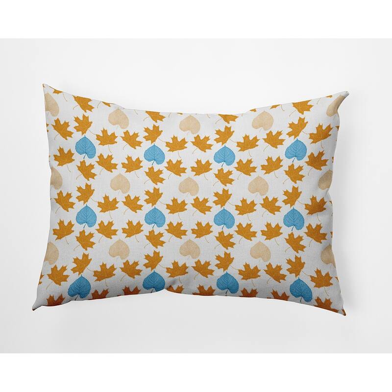 Lots of Leaves Accent Pillow - Golden Mustard - 14" x 20"