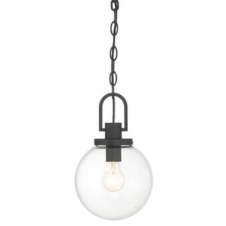 The Great Outdoors 73364 Wenston 8" Wide Outdoor Pendant with Clear