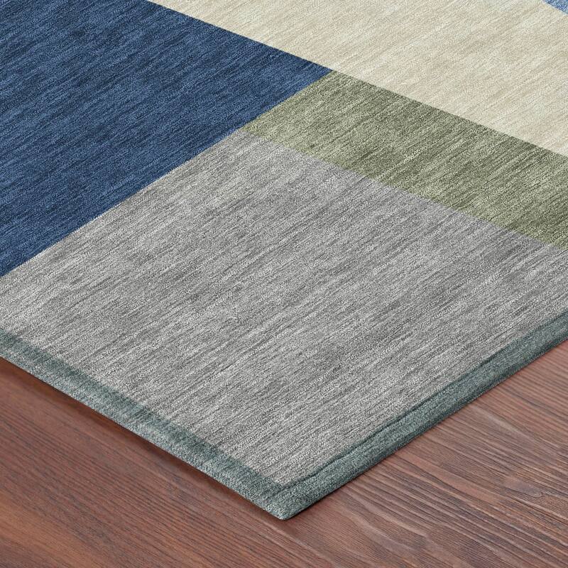 Machine Washable Indoor/ Outdoor Contemporary Jolie Chantille Rug