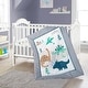 preview thumbnail 1 of 2, Nanshing Land of Dinosaurs 3 Piece Baby Nursery Crib Bedding Set