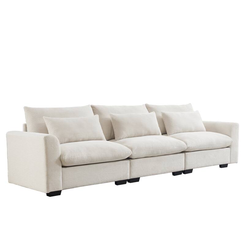 GDFStudio- Mark Corduroy Three-Seater Sofa