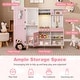 preview thumbnail 8 of 8, Gymax Kitchen Playset for Kids w/ Realistic Lights & Sounds Range Hood