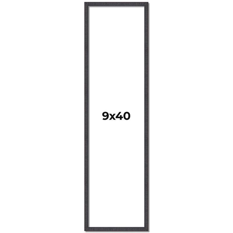 9x40 Frame Brown Picture Frame - Complete Modern Photo Frame Includes