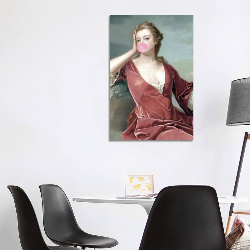 iCanvas "Bubble Gum Blowing Duchess II" by Ruby and B Canvas Print - 40x26x1.5