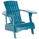 preview thumbnail 5 of 4, SAFAVIEH Outdoor Living Mopani Adirondack Blue Acacia Wood Chair