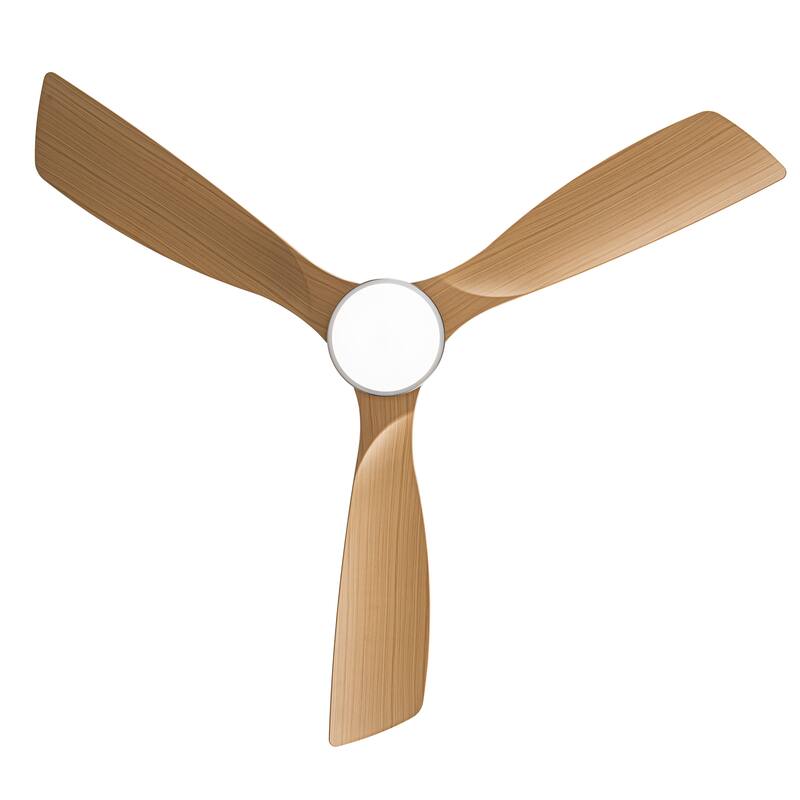 52 Inch 3-Blade LED Indoor&Outdoor Ceiling Fan with Light and Remote