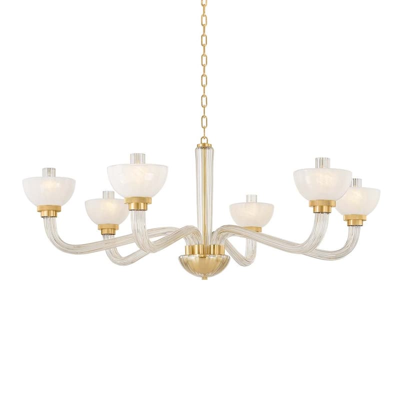 Hudson Valley Lighting 3306 St. lawrence 6 Light 49" Wide Chandelier - Aged Brass