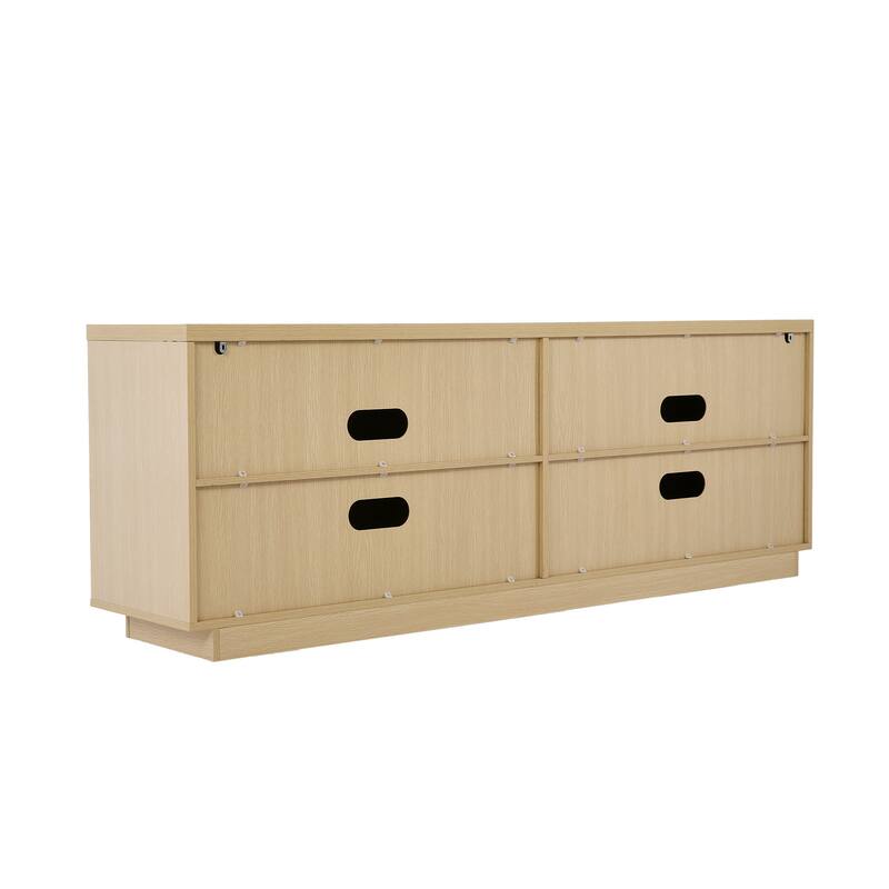 Wave Textured Modern Sideboard Cabinet