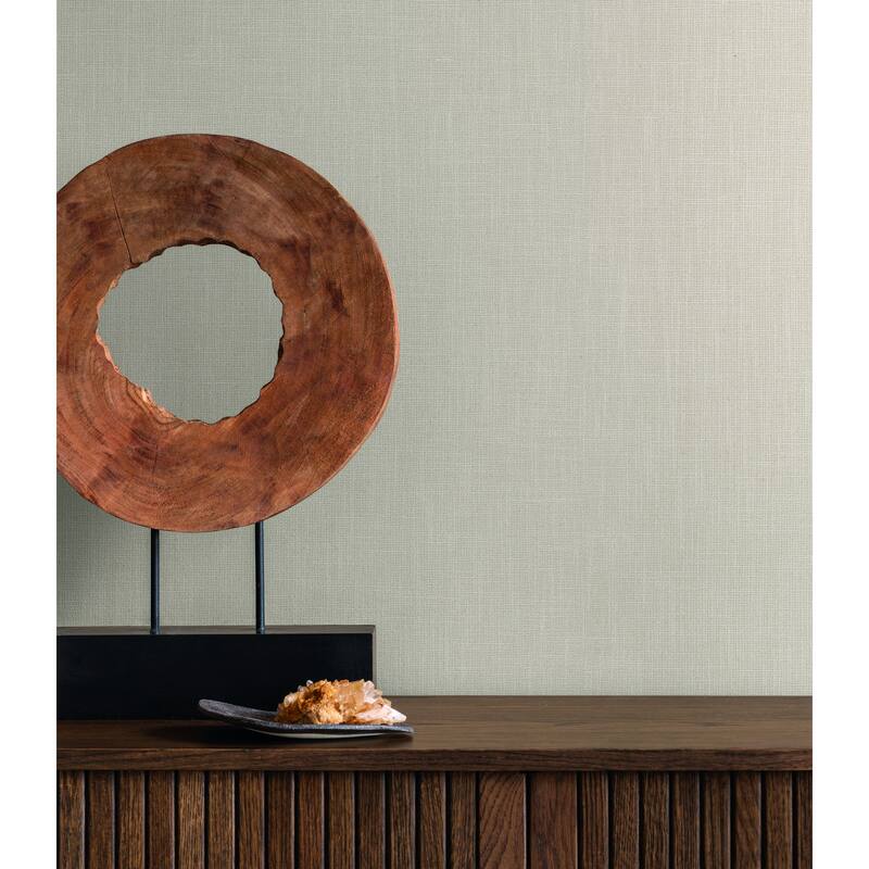 Roseville Classic Linen 54 In W X 24 Ft L Wallpaper - Linen