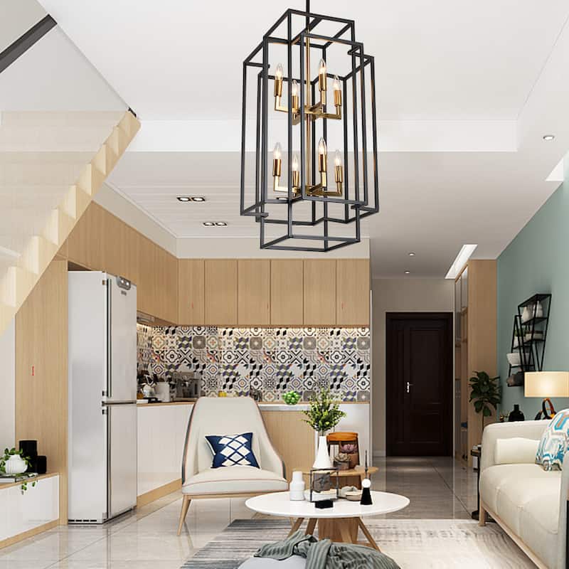 Fixture Rustic Lantern Pendant Lighting for Kitchen Hallway
