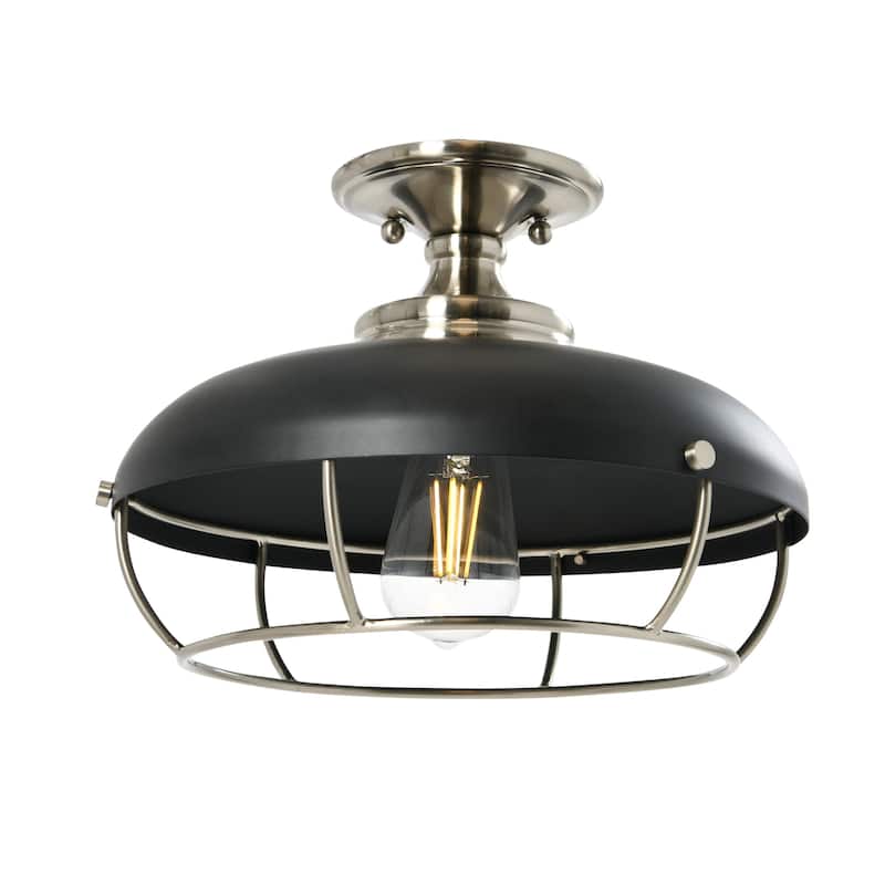Robert Stevenson Lighting Presley - Semi-Flush Mount Ceiling Light - 13.0"L x 13.0"W x 9.0"H