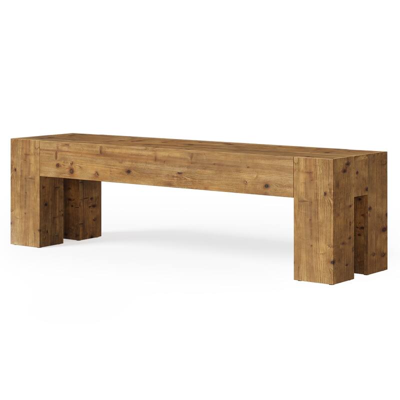 Solid Wood TV Stand, 63" Extra Long Media TV Consoles Table for Living Room Gaming Entertainment Center for TVs up to 75 Inches