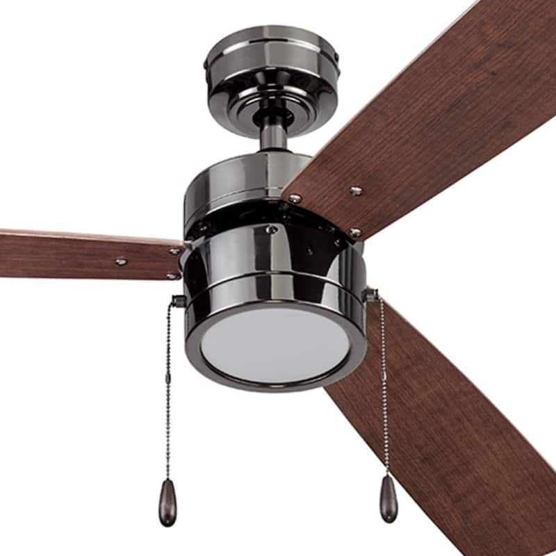 52" Prominence Home Madrona Indoor Ceiling Fan, Painted Gun Metal - 52