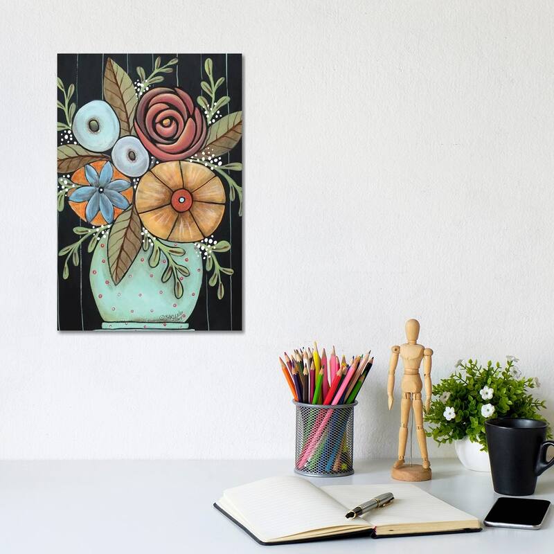 iCanvas "Prim Floral" by Karla Gerard Canvas Print - 12x8x0.75