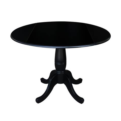 42 in. Round Dual Drop Leaf Dining Table